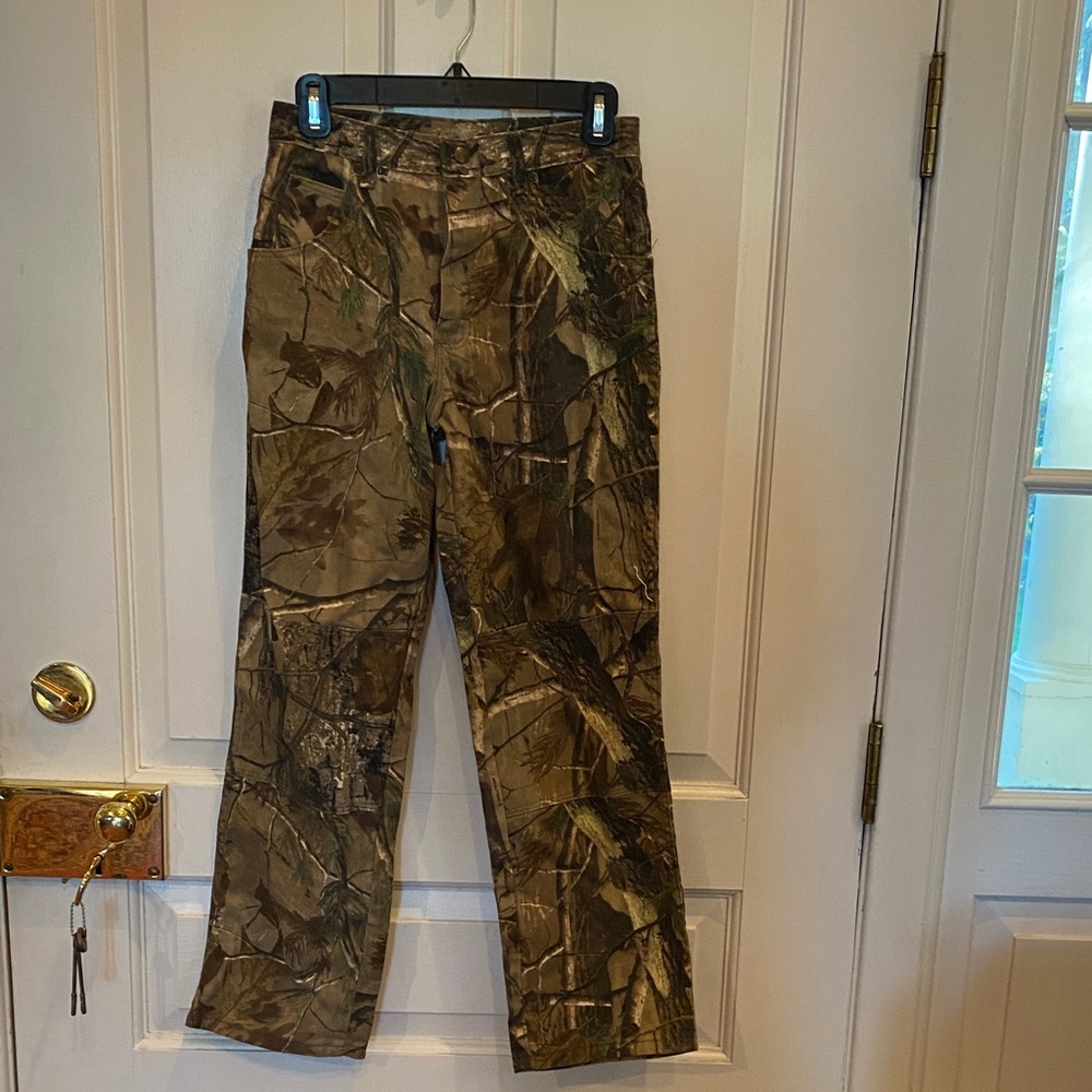 Camouflage girls hunting pants
